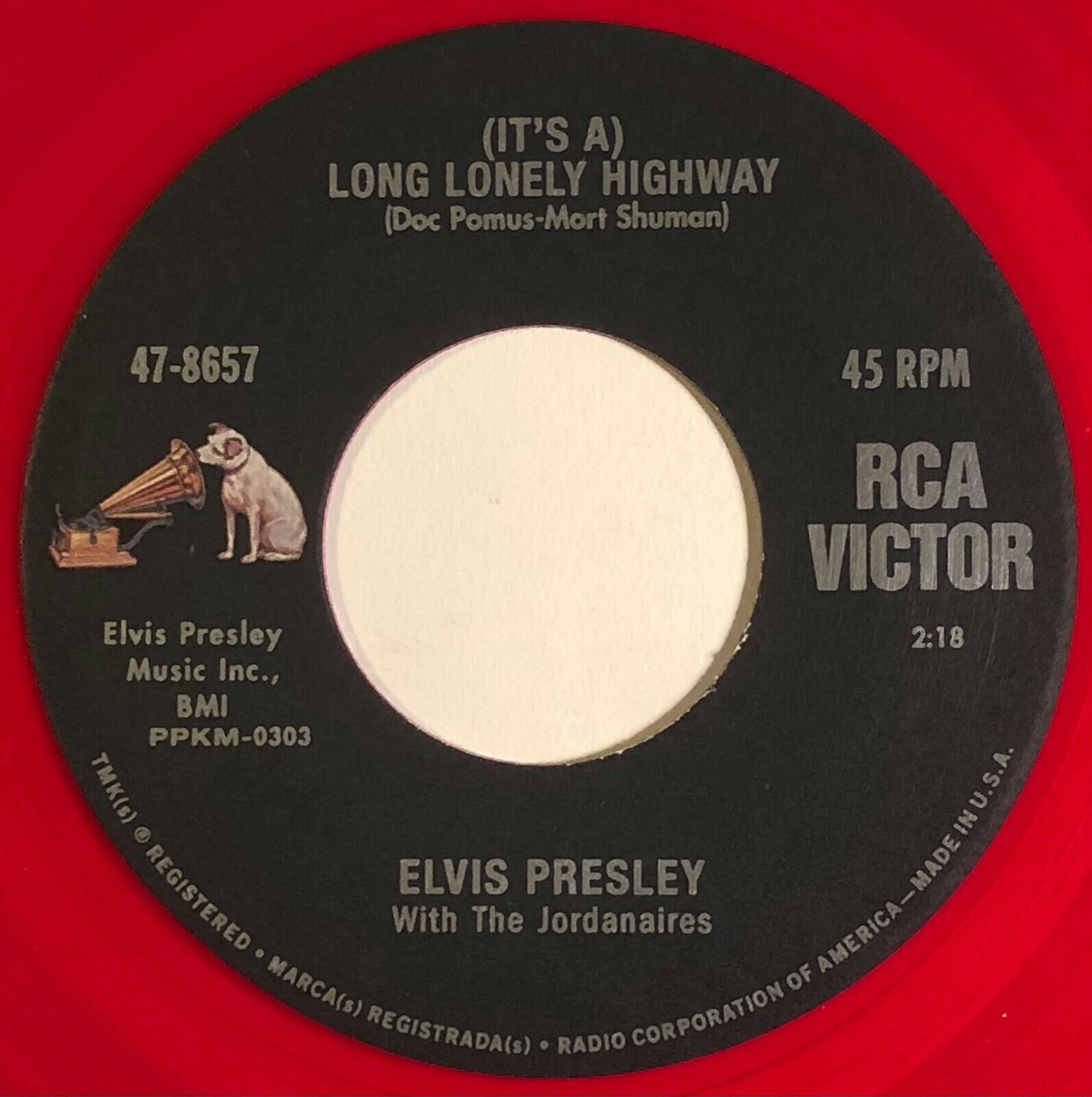 ゼニス新作モデル Long A) /(it's Presley Elvis Lonely Vinyl Red RCA / Highway 洋楽