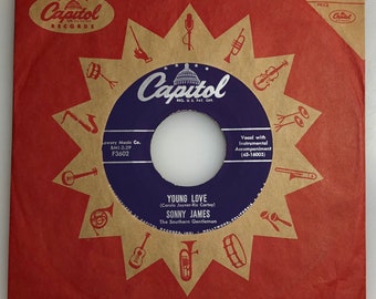 Sonny James / Young Love & You're The Reason I'm In Love / 1956 Capitol 45 / NM