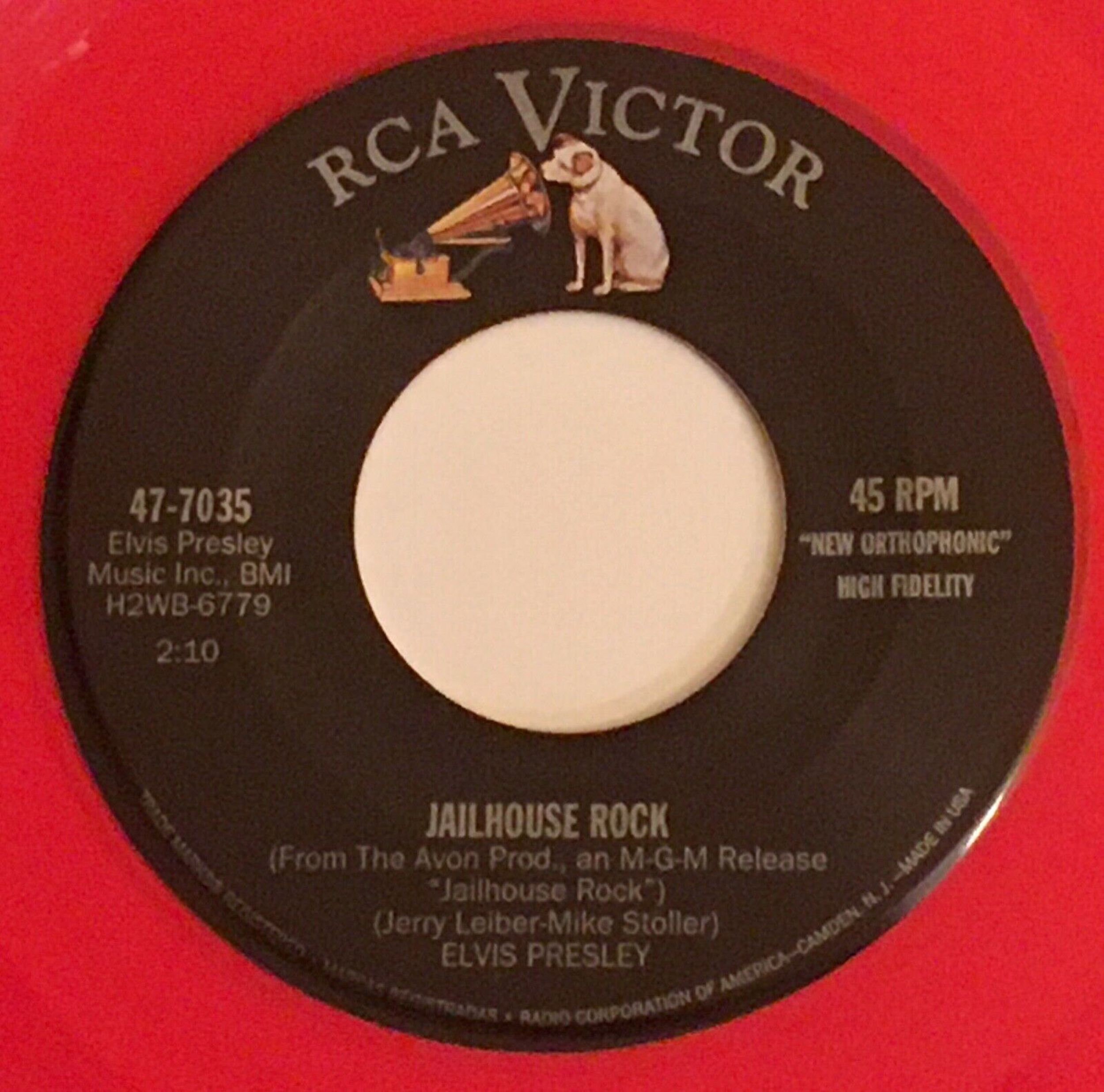 Elvis Presley / Jailhouse Rock & Treat Me Nice / RCA Red