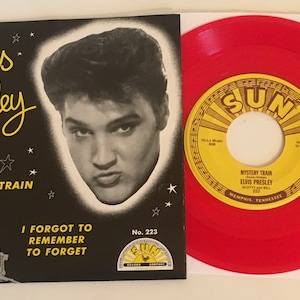 Elvis Presley / Mystery Train / SUN Vinyl 45 with Picture Sleeve / Mint