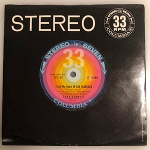 Tony Bennett / I Left My Heart In San Francisco (Live at Carnegie Hall) / 1962 7&quot; 33rpm / NM+