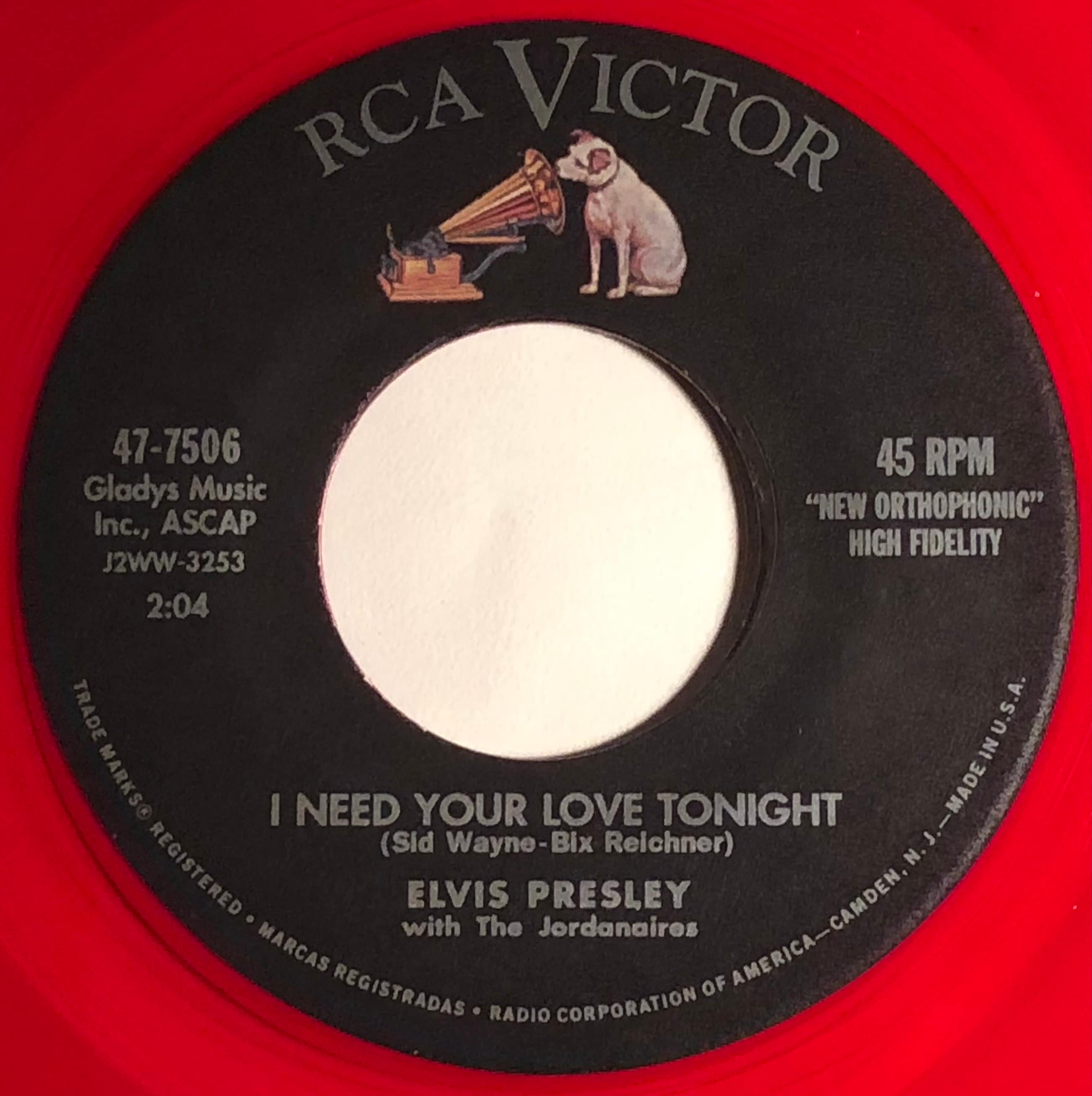 Elvis Presley / I Need Your Love Tonight & A Fool Such As I / Etsy