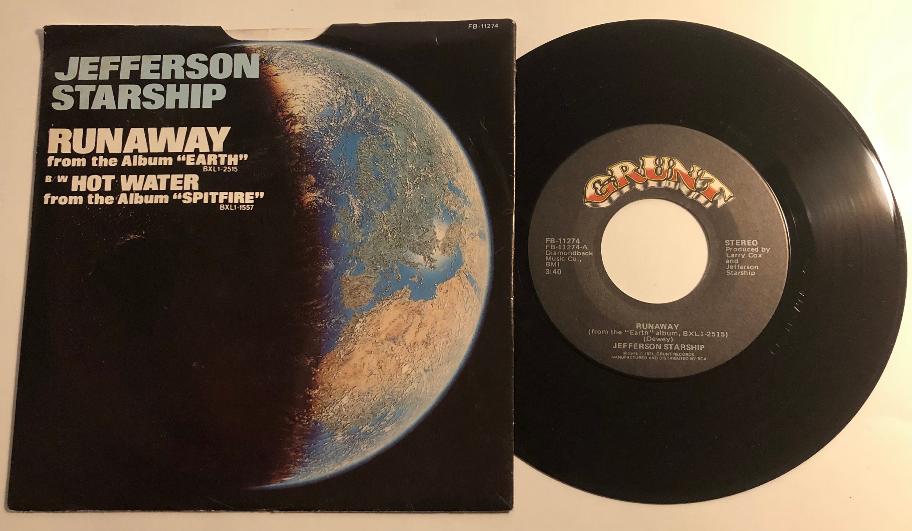Jefferson Starship / Runaway / 1978 Grunt 45 & PS / NM - Etsy