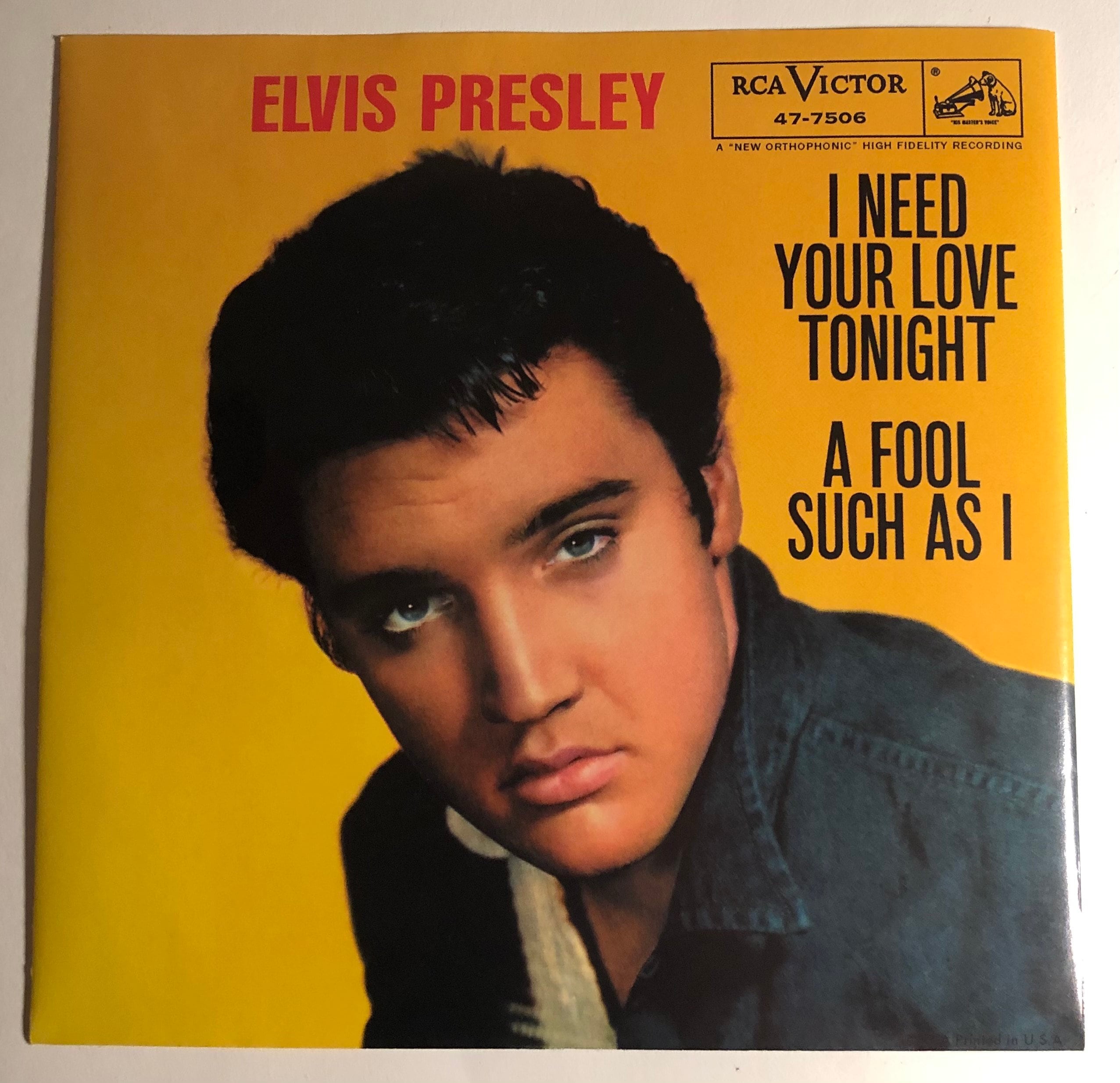 elvis presley I NEED YOU SO レコード Elvis Presley – I Need You So – Vinyl (Blue Labels, 7