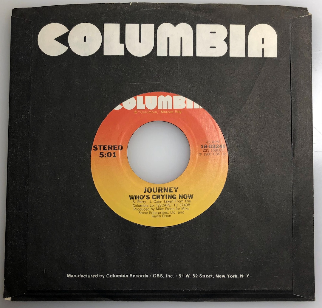 Journey (with Steve Perry) / Who's Crying Now / 1981 Columbia