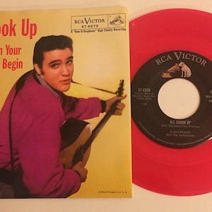Elvis Presley / All Shook Up  / RCA Red Vinyl 45 w PS