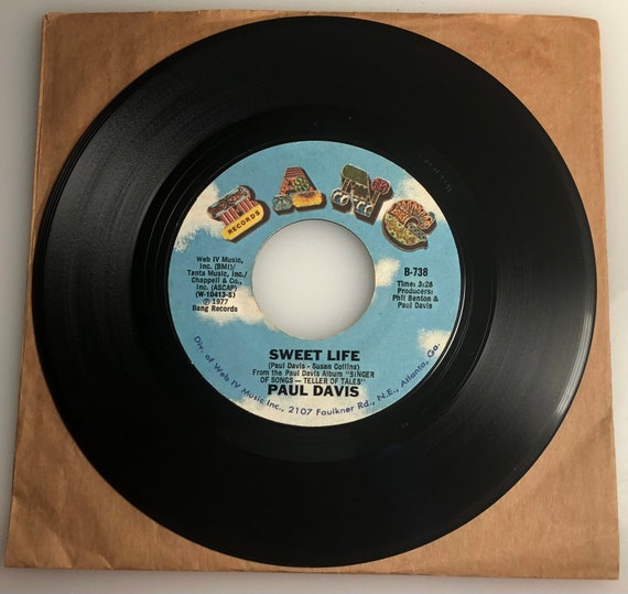 ポール・デイヴィス / スウィート・ライフ / バング 1977 45回転 / NM 
