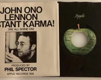 John Lennon - Instant Karma 45 - Capitol Dome Error - NM+ Sleeve