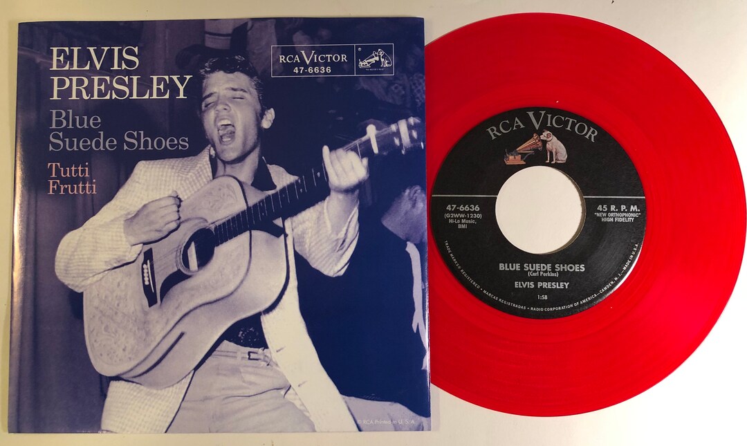 Elvis Presley / Blue Suede Shoes & Tutti Frutti / RCA Red - Etsy
