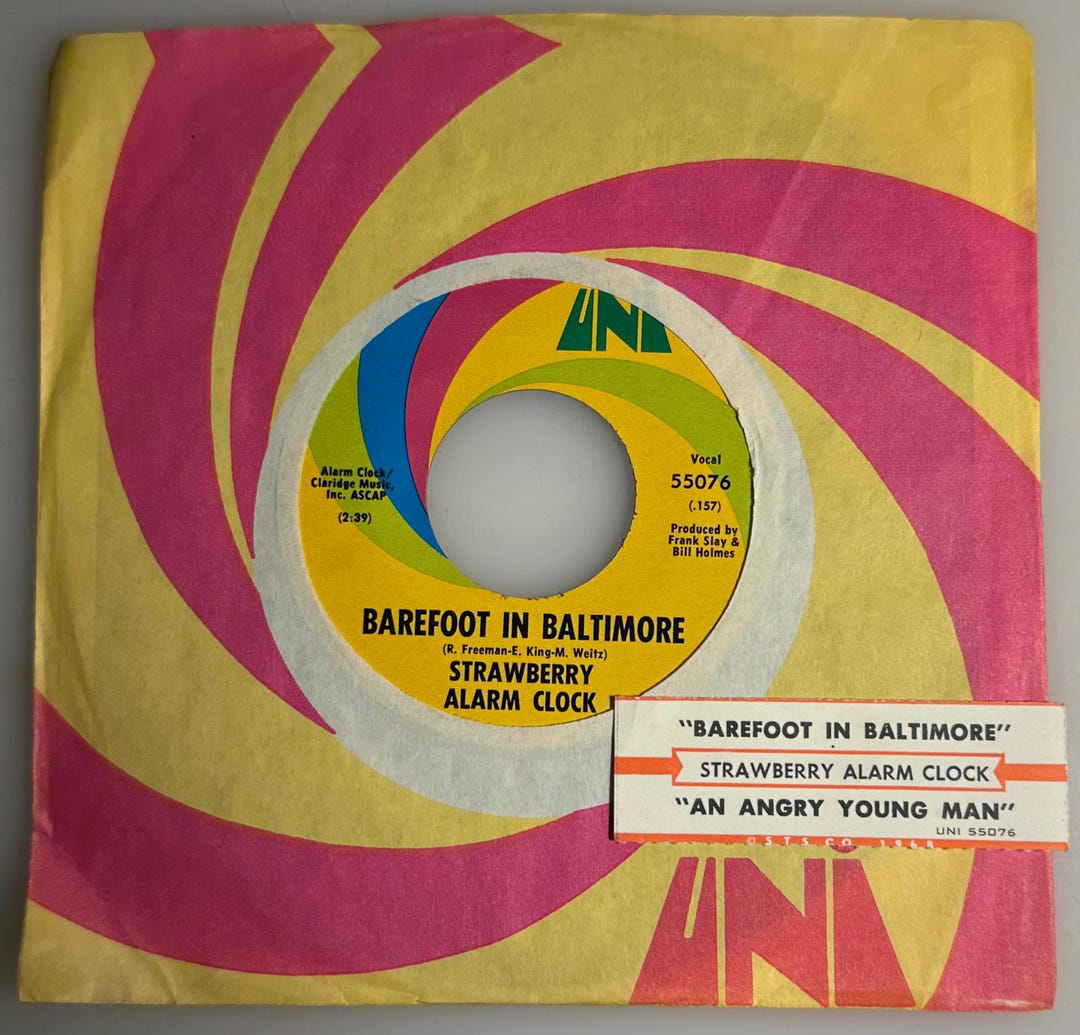 英LP Eagles Live UKオリジナル盤ステレオ STRAWBERRY刻 Strawberry Alarm Clock / Barefoot in Baltimore & Angry Young Man
