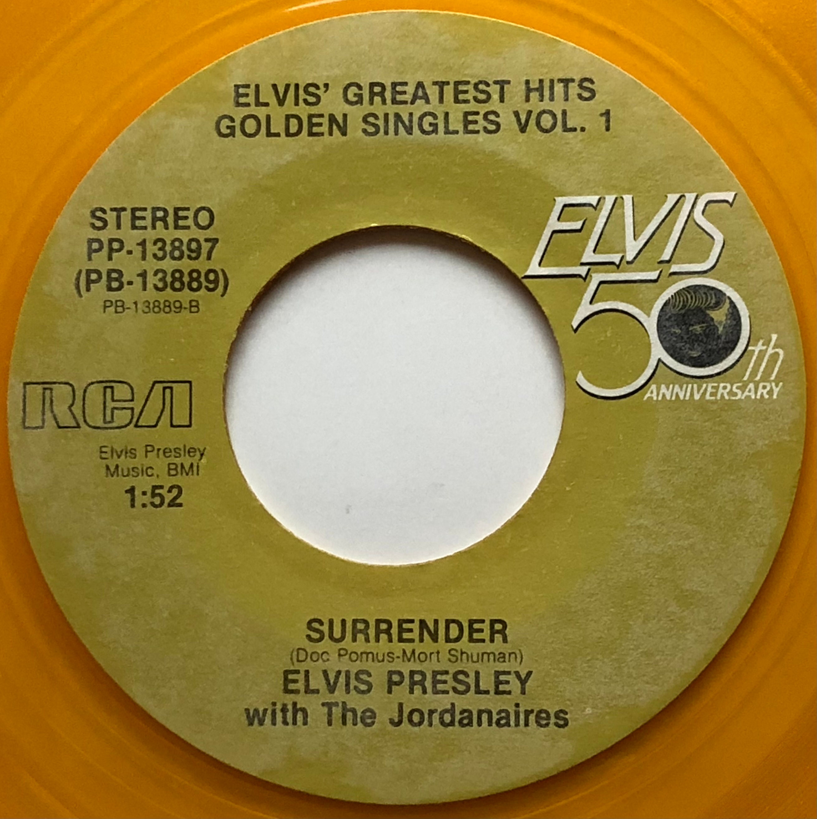 Elvis Presley / It's Now or Never & Surrender / 1985 45rpm and