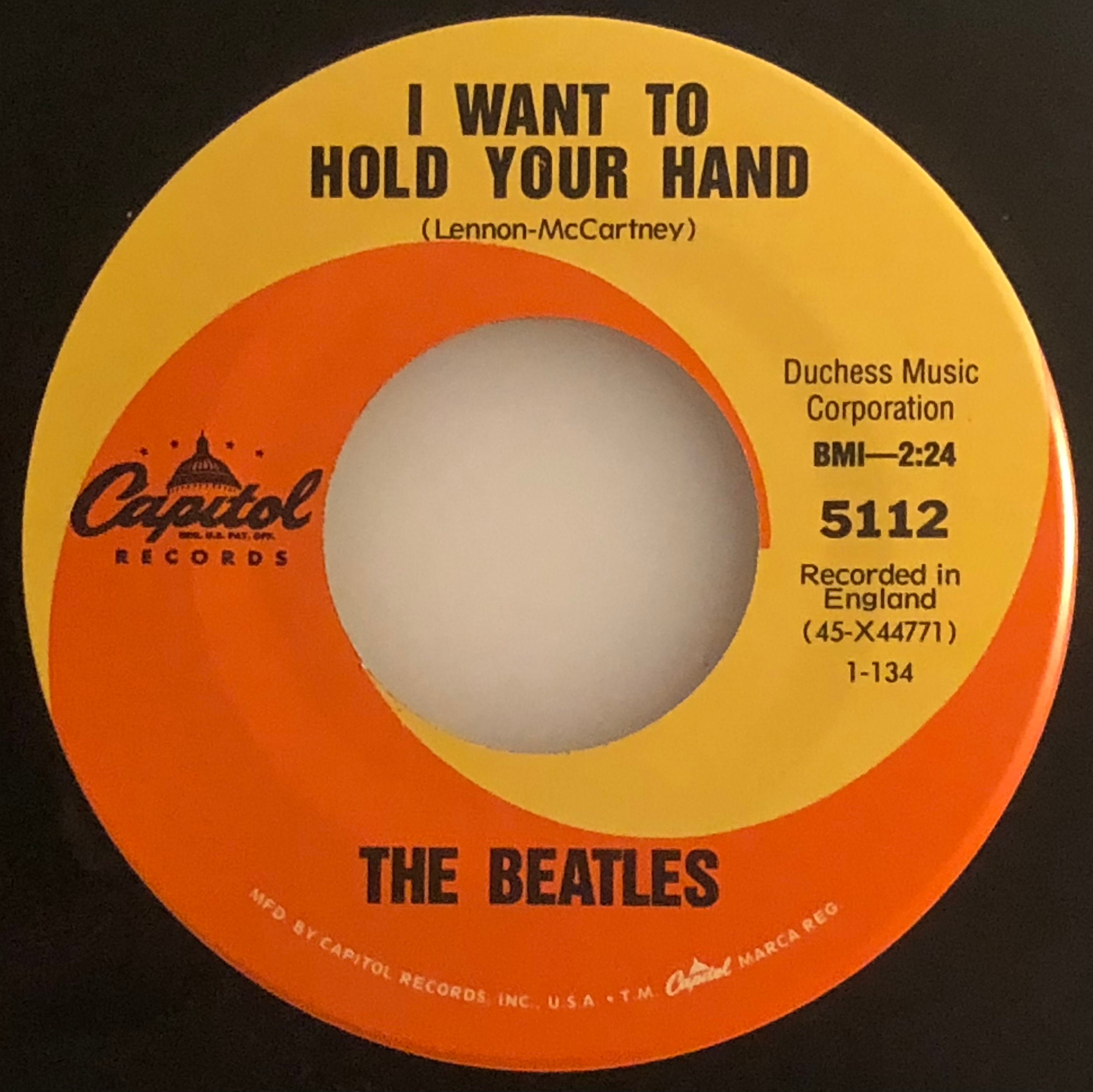 beatles i want to hold your hand 30周年記念盤 The Beatles 'I Want to Hold Your Hand' 30th Anniversary 45