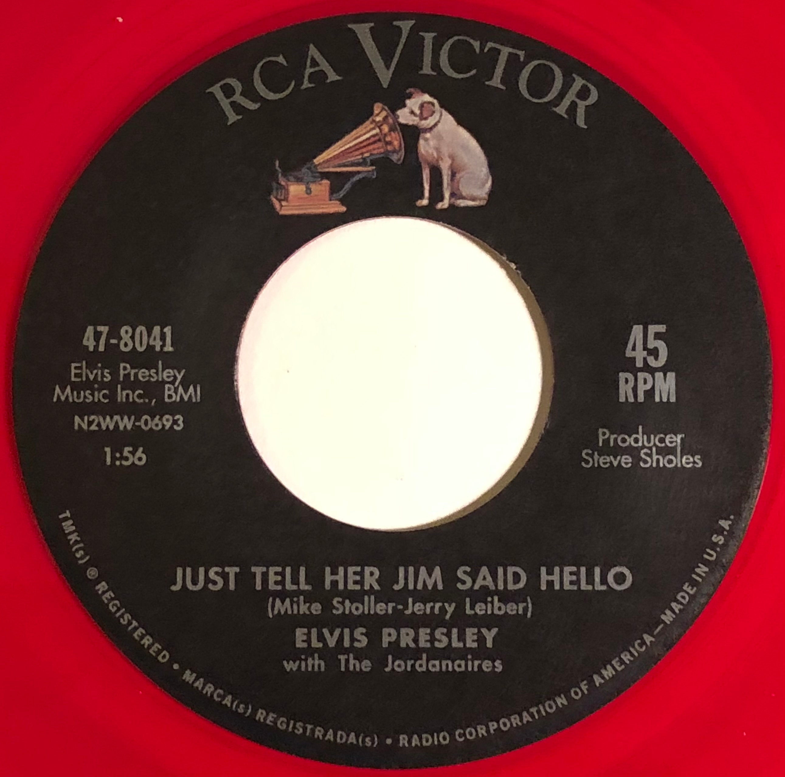 エルヴィス・プレスリー / She's Not You & Just Tell Her Jim Said