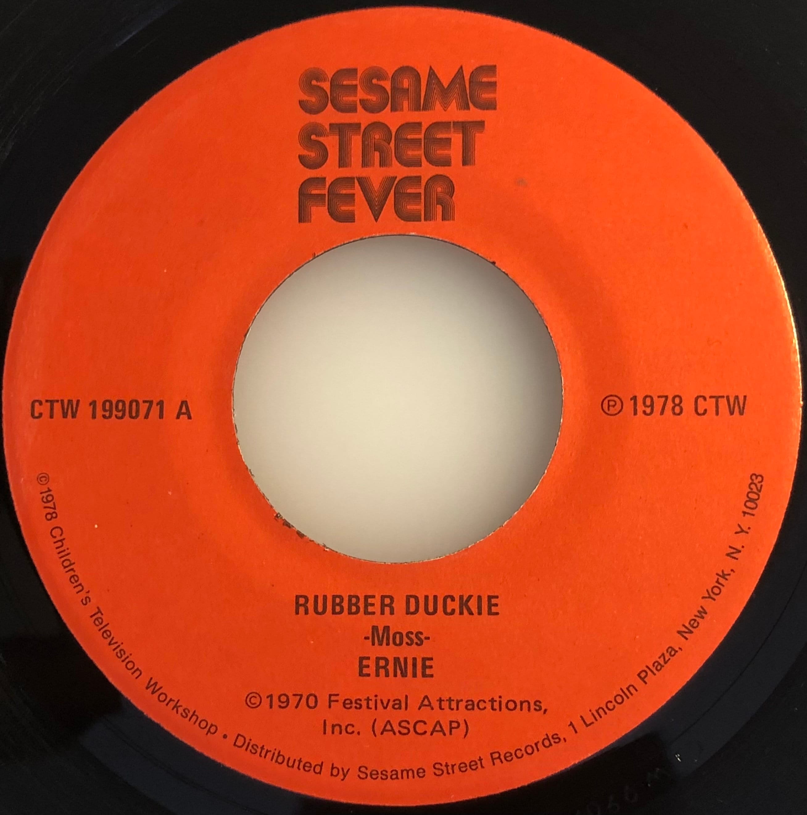 Sesame Street Fever 45rpm Vinyl: Rubber Duckie Disco, 1978 CTW - Etsy