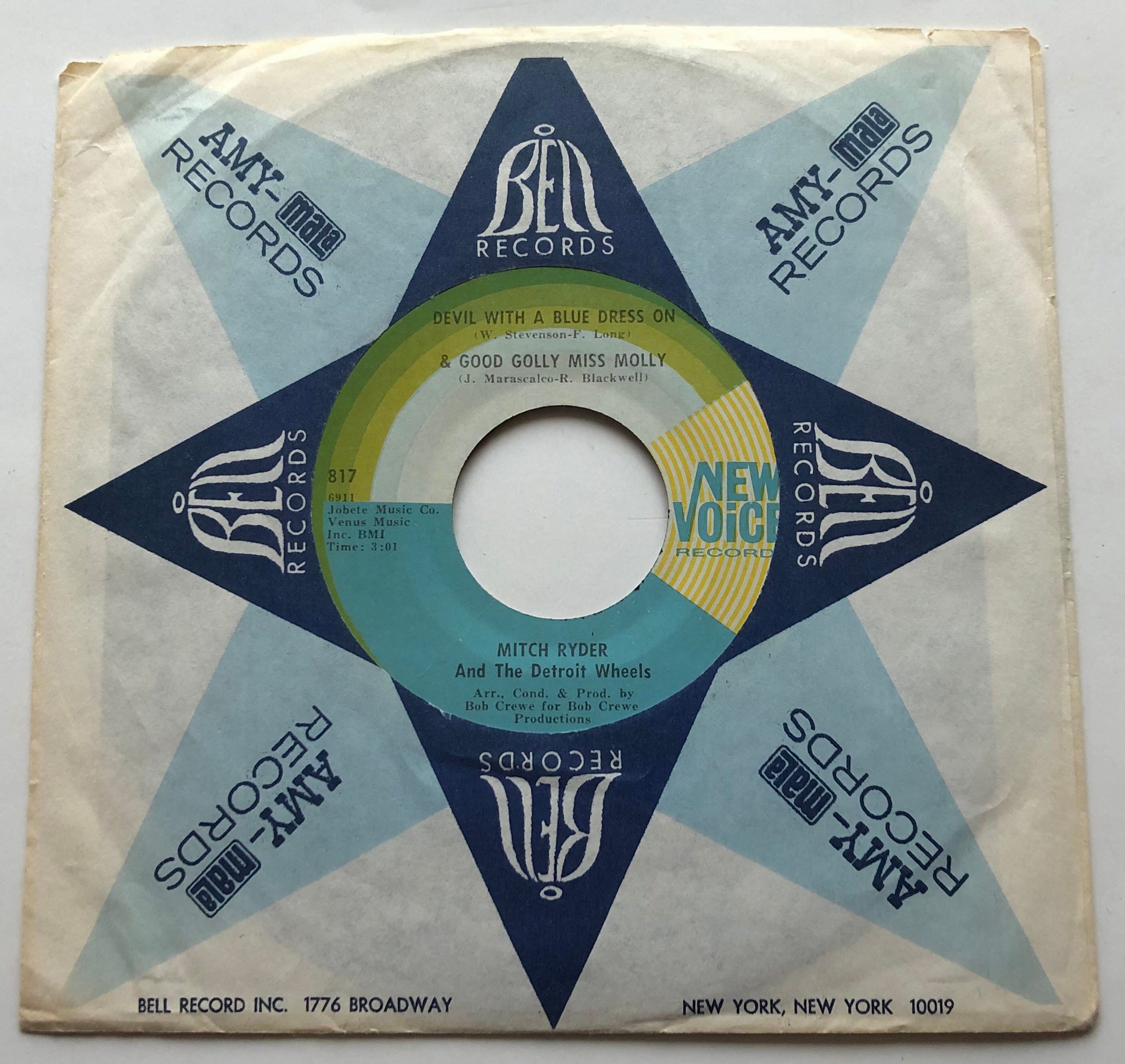 mitch ryder devil with a blue dress Mitch Ryder Devil With A Blue Dress & Good Golly Miss Molly Japanese 7 —  RareVinyl.com