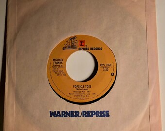 Michael Franks - Popsicle Toes 45 rpm - 1975 Reprise NM