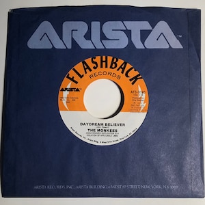 The Monkees / Daydream Believer & (I&#39;m Not Your) Steppin Stone / Arista 7&quot; 45rpm / NM+