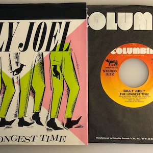 Billy Joel / The Longest Time / Columbia 45 tpm met PS / NM+