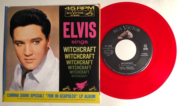 Elvis Presley / Bossa Nova Baby & Witchcraft / RCA Red Vinyl 45 W