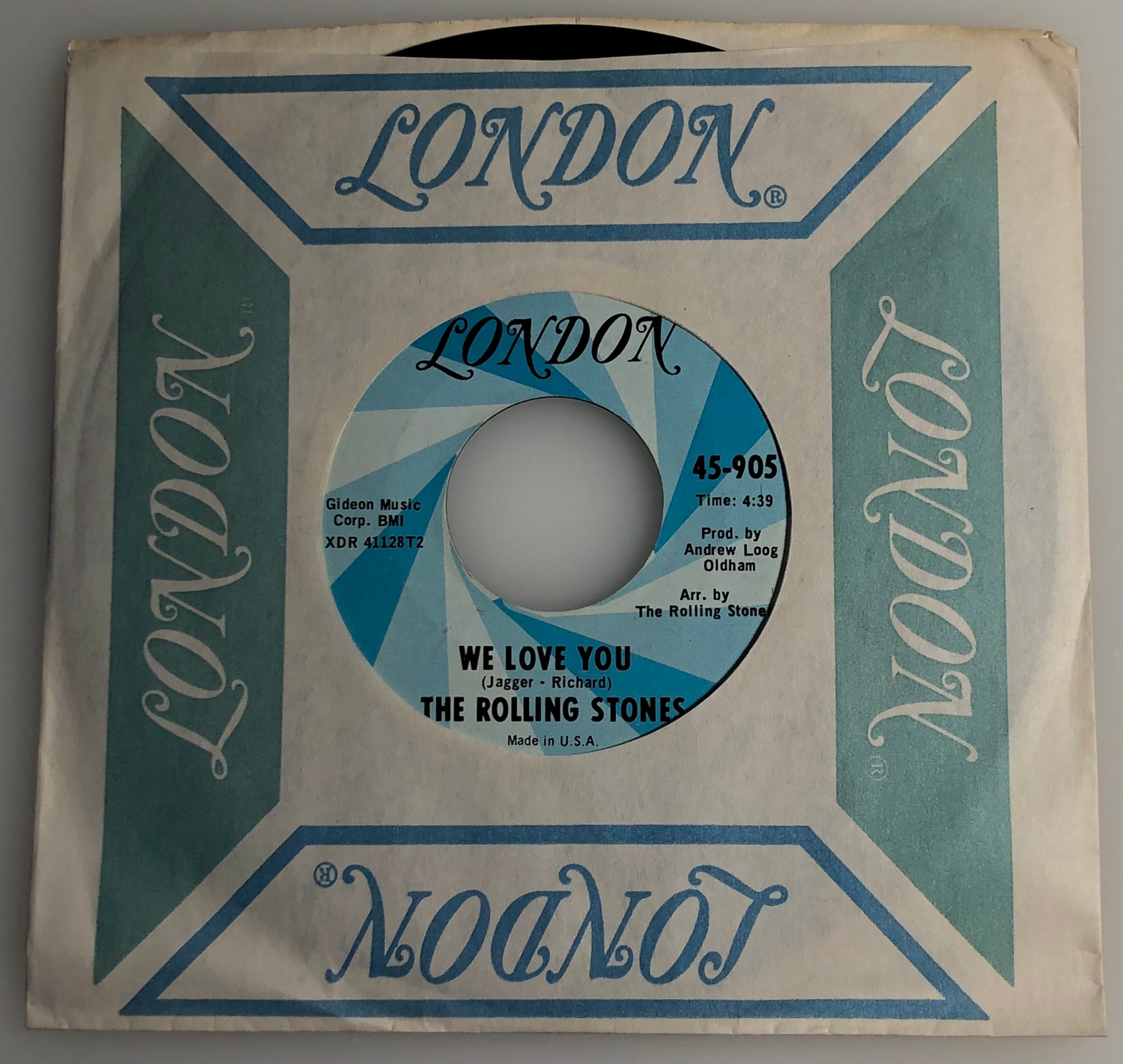 The Rolling Stones / Dandelion & We Love You / 1967 London 45rpm