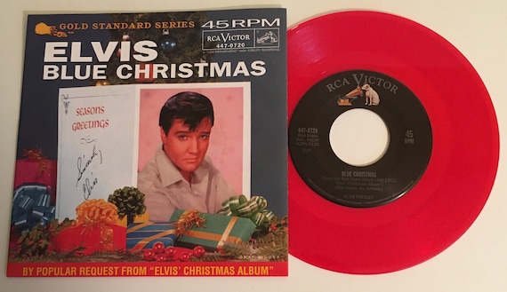 Elvis Presley / Blue Christmas & Wooden Heart / RCA Red Vinyl 45 W