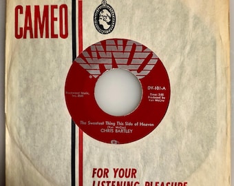 Chris Bartley / The Sweetest Thing This Side of Heaven / 1967 VANDO Northern Soul Classic 45rpm / NM-