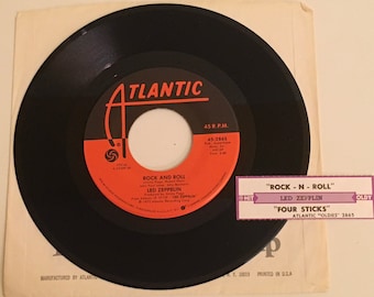 Led Zeppelin / Rock and Roll & Four Sticks / 1980's 45rpm / Mint