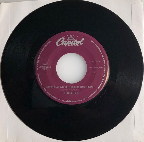 The Beatles / Norwegian Wood & If I Needed Someone / Black Vinyl