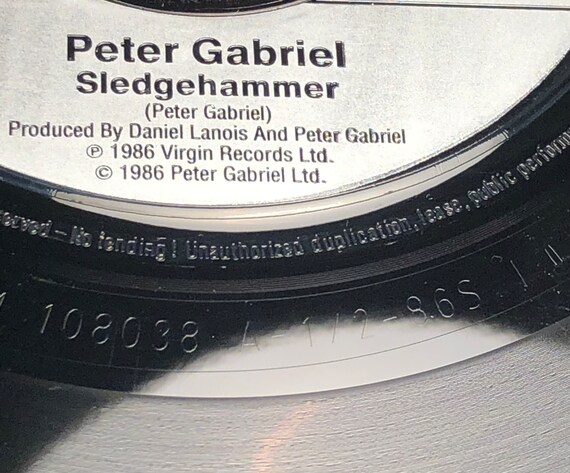 Peter Gabriel / Sledgehammer & Don't Break This Rhythm / Germany