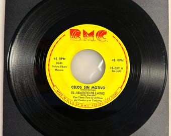 Odilio Gonzalez / Celos Sin Motivo & Arbolito / Early Bachata influence / 1962 BMC 45rpm / Strong VG++