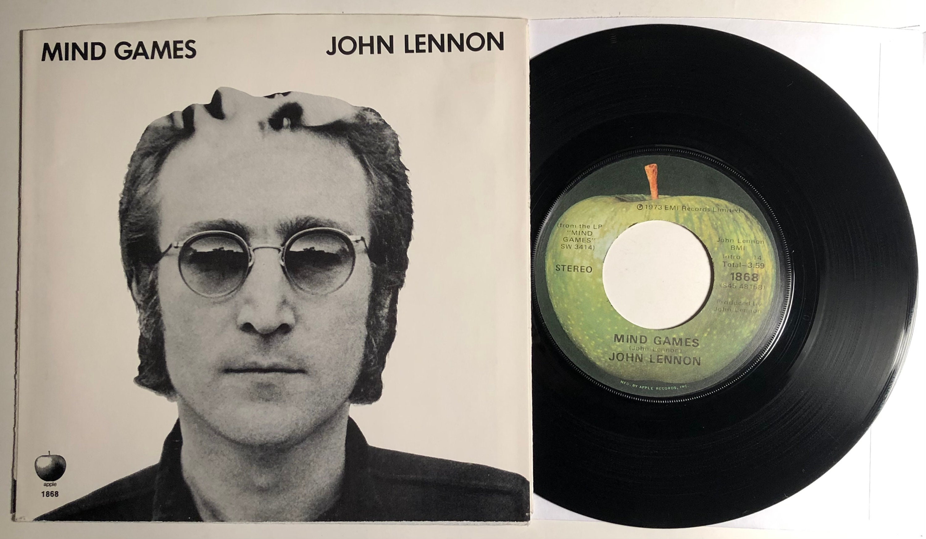 John Lennon / Mind Games / Apple '73 45rpm W PS / Great! - Etsy