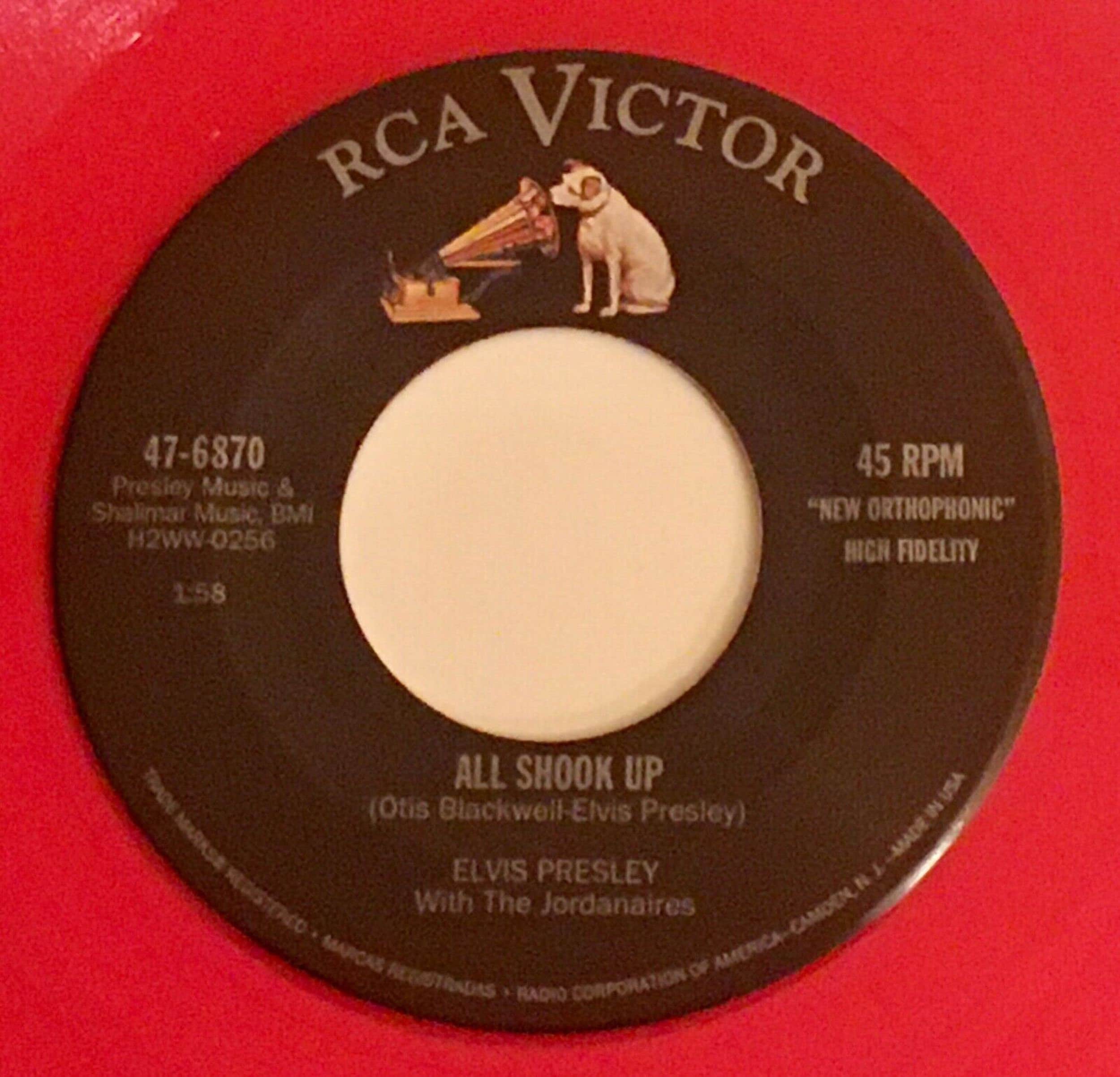 Elvis Presley / All Shook Up / RCA Red Vinyl 45 w PS | Etsy
