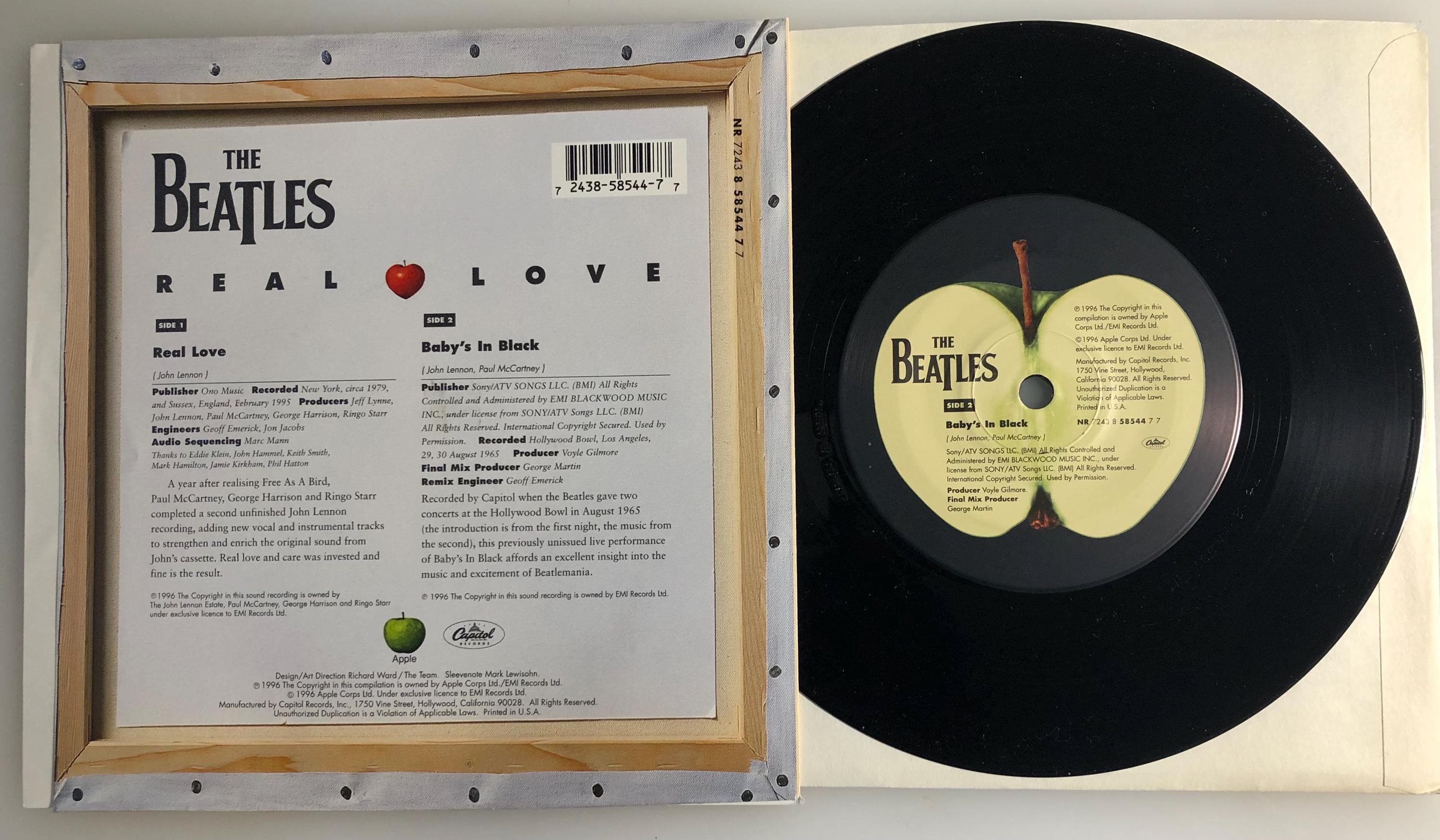 The Beatles / Real Love y Baby's In Black (En vivo) / Apple 1996