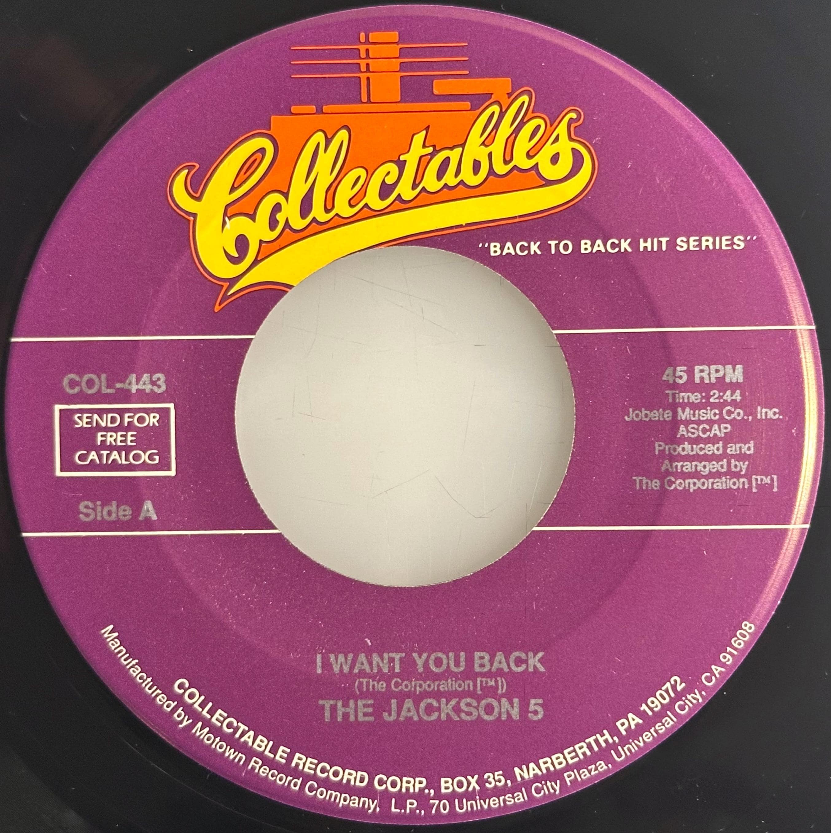 The Jackson 5 / I Want You Back & ABC / 45 RPM / NM+ - Etsy