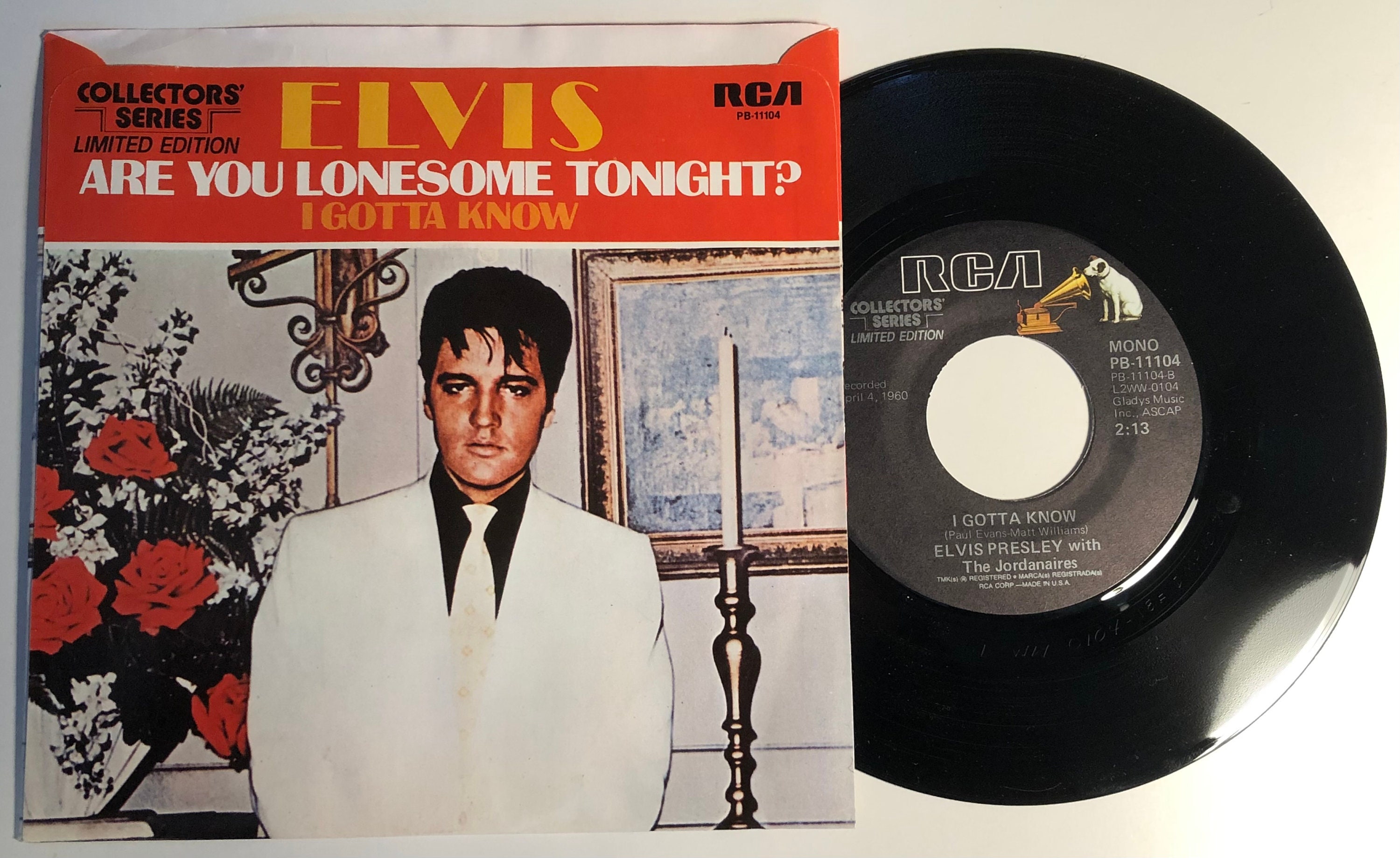 Elvis Presley / Are You Lonesome Tonight? / 1977 RCA Vinyl