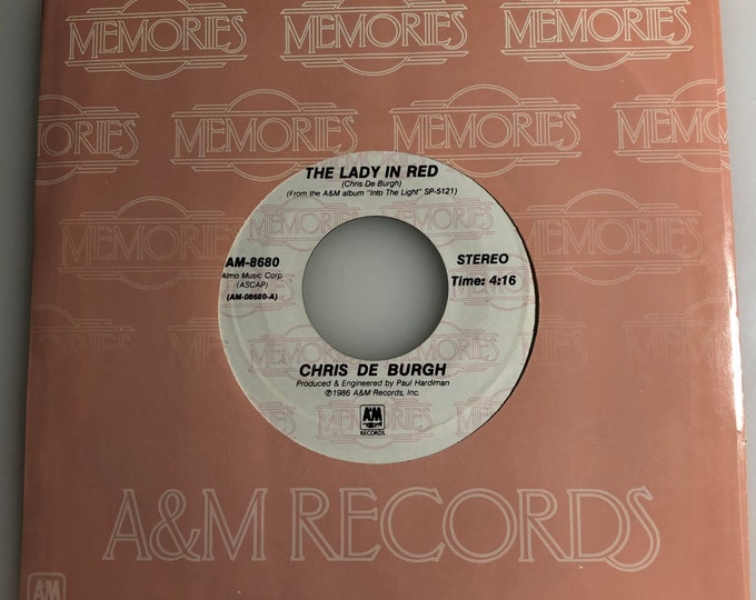 Chris De Burgh / La dama de rojo / A&M 45 rpm / Menta