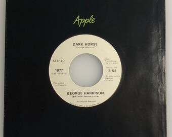 George Harrison / Dark Horse & Ich sorge mich nicht mehr / 1974 Apfel 45rpm / NM+