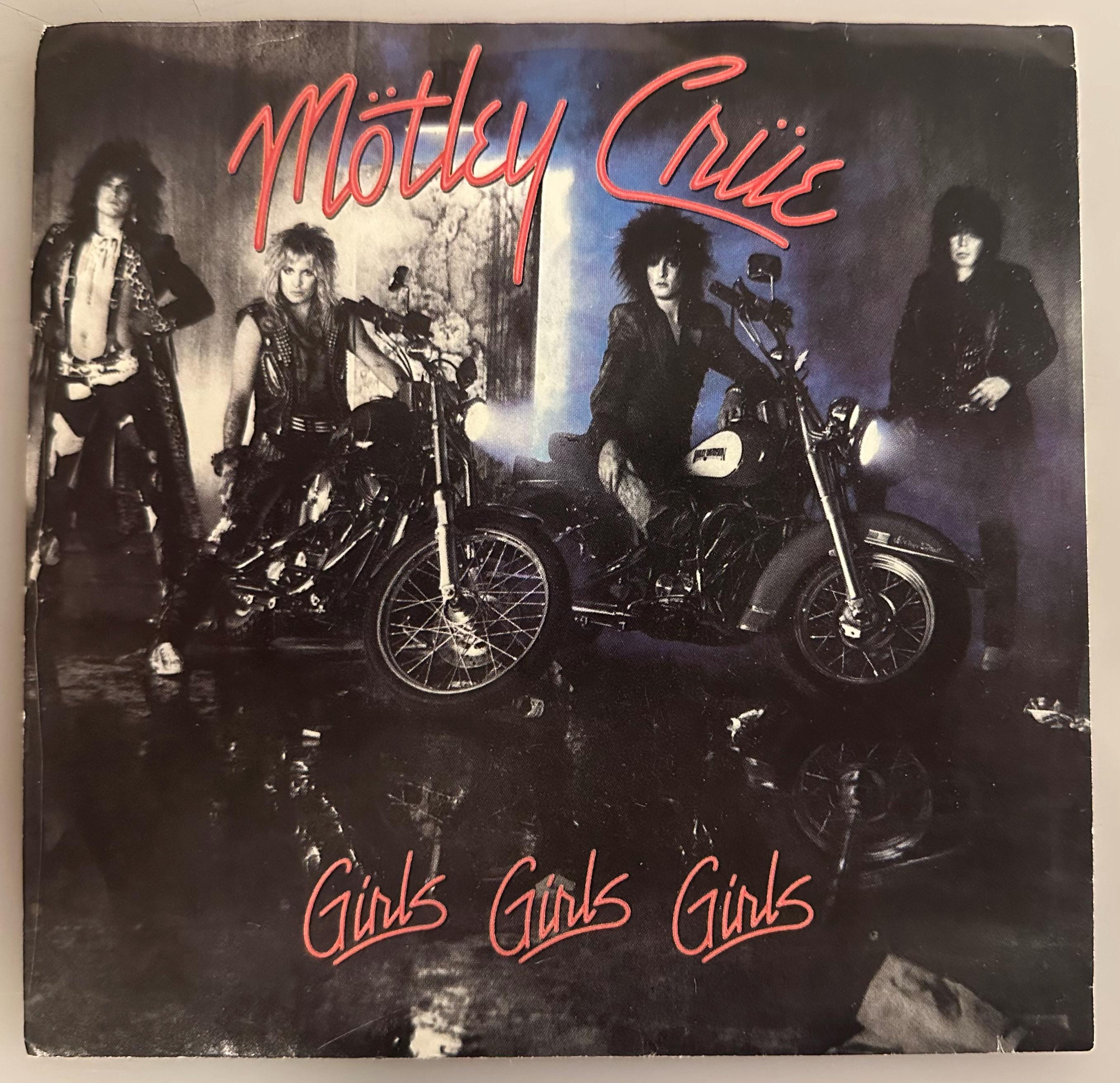 サイン入り Motley Crue Girls Girls LP レコード 希少 Motley Crue / Girls, Girls, Girls / 1987 7