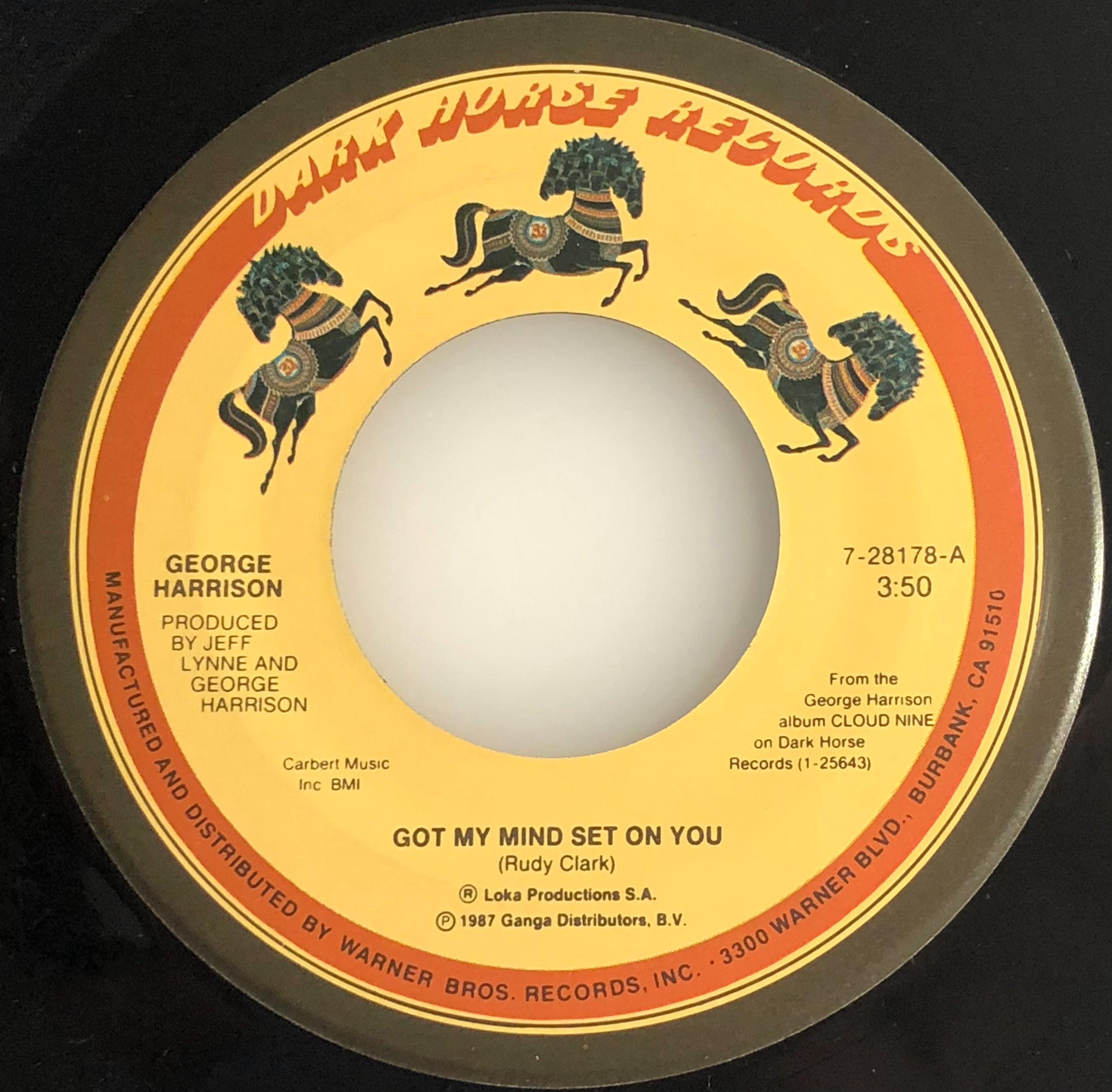 George Harrison / Got My Mind Set on You / 1987 Dark Horse