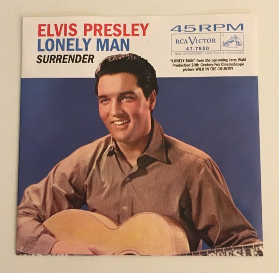 Elvis Presley / Surrender & Lonely Man / RCA Red Vinyl 45 W PS - Etsy