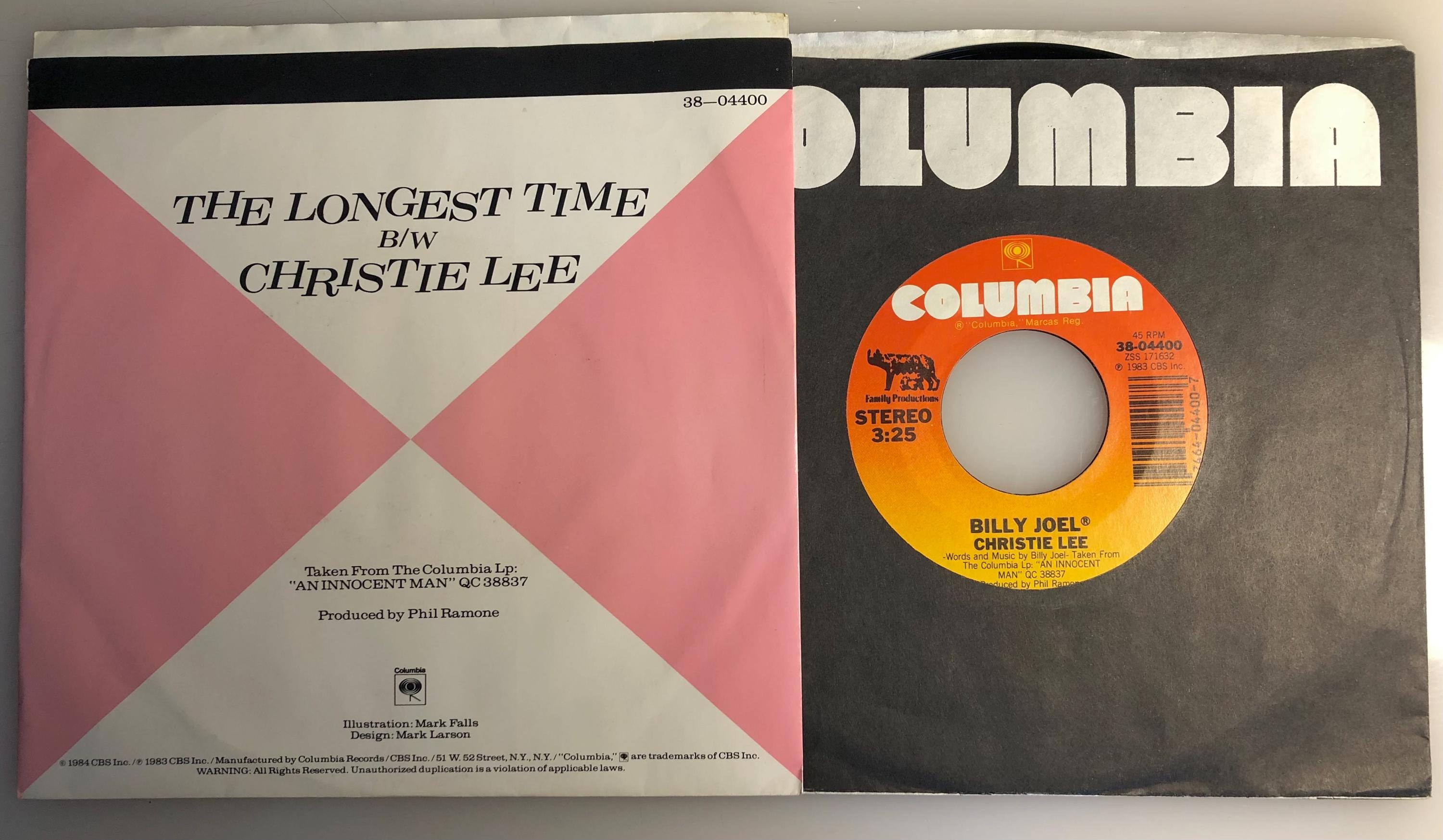 Billy Joel / the Longest Time / Columbia 45rpm W PS / NM+ - Etsy