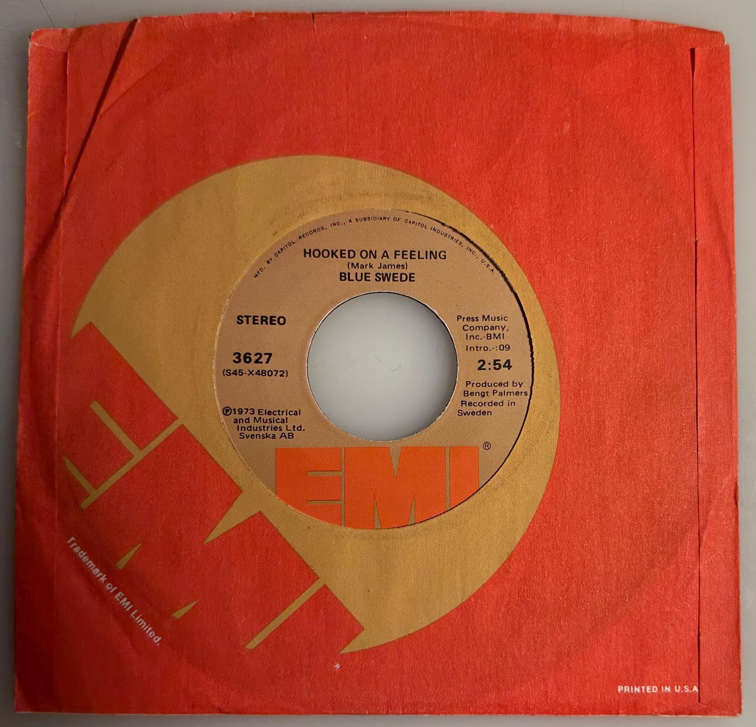 Blue Swede / Hooked on A Feeling / 1973 EMI 45 / NM- - Etsy