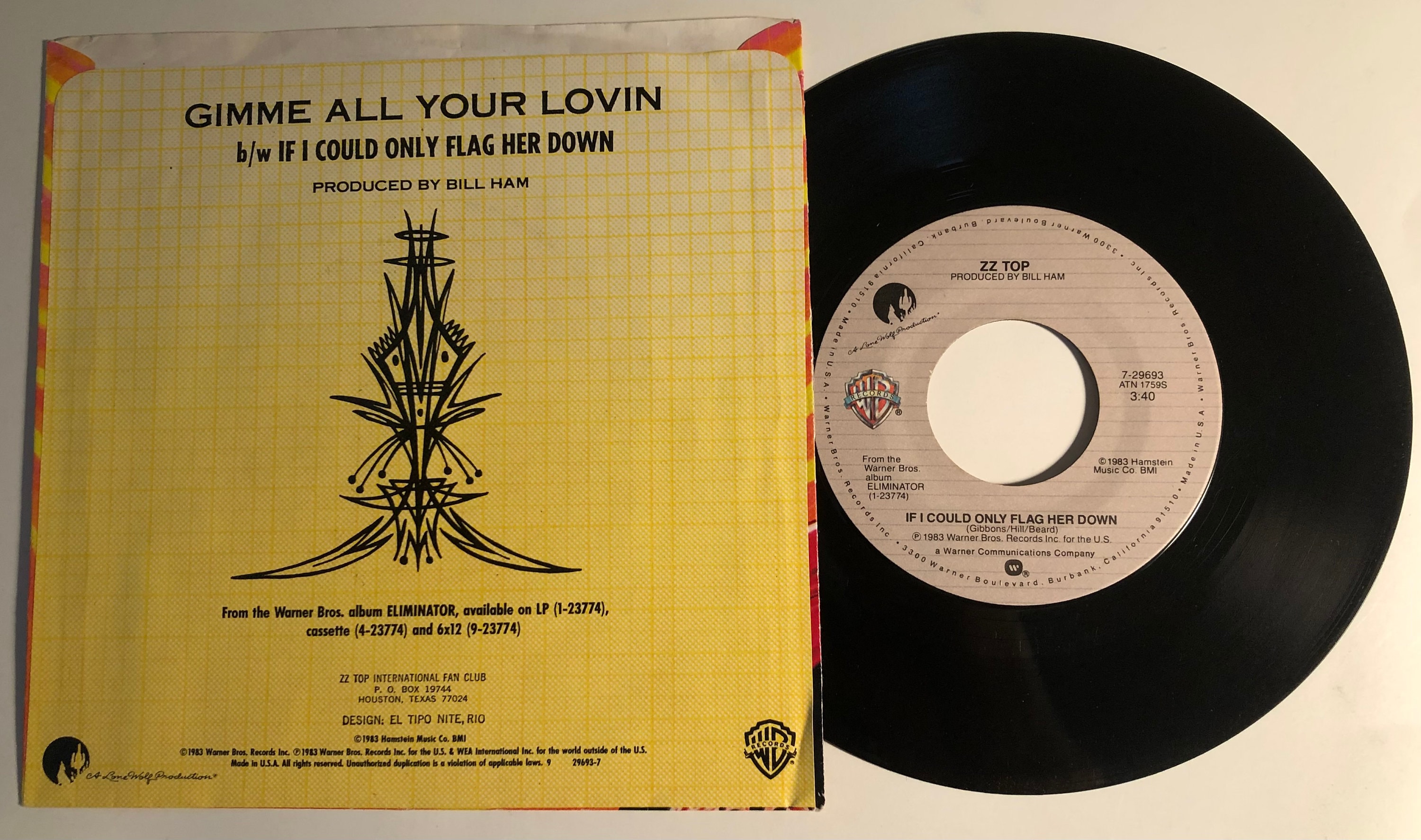 ZZ Top - Gimme All Your Lovin 1983 45rpm Vinyl Record - Etsy