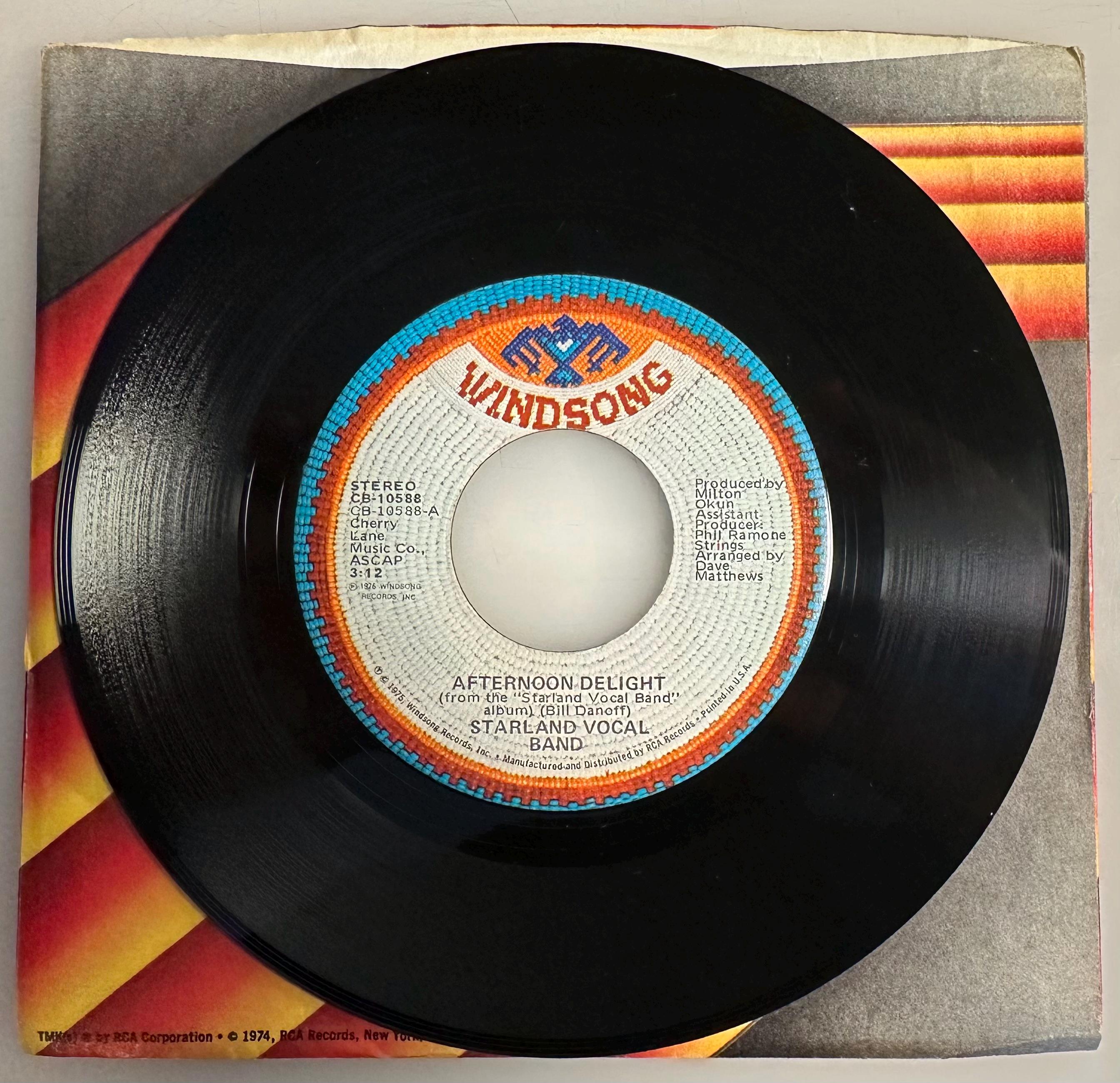 Starland Vocal Band / Afternoon Delight / Windsong 45rpm / NM - Etsy