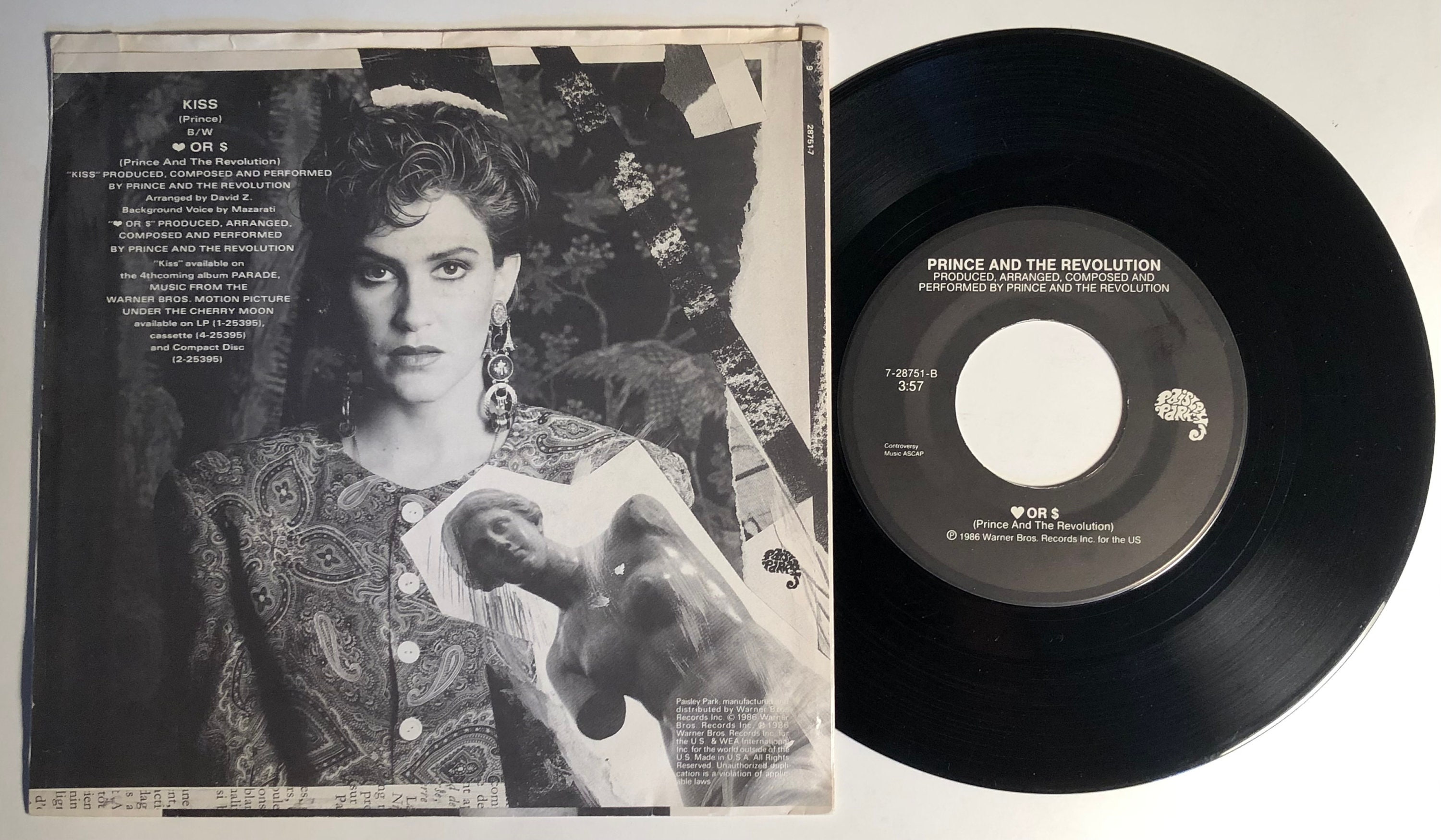 プリンス / KISS and Love or Money / WB レコード 45回転 & PS