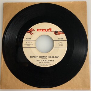 Little Anthony & The Imperials / Shimmy, Shimmy Ko-Ko-Bop / END 45rpm / EX