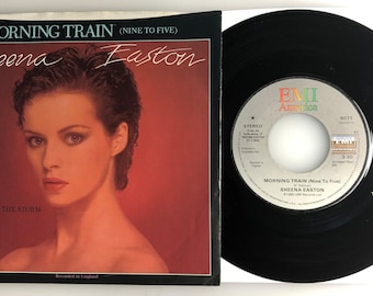 ☆新品/再発盤/LP/チェイン・リアクション/インデッティド・トゥ・ユー☆ Sheena Easton / Morning Train (nine to Five) / EMI 1981 45rpm & PS