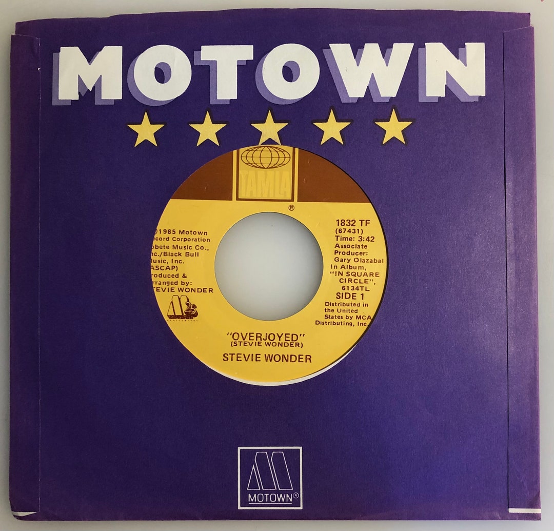 Stevie Wonder / Overjoyed / 1985 45rpm / NM+ - Etsy