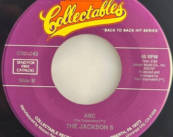 The Jackson 5 / I Want You Back & ABC / 45 RPM / NM+ - Etsy