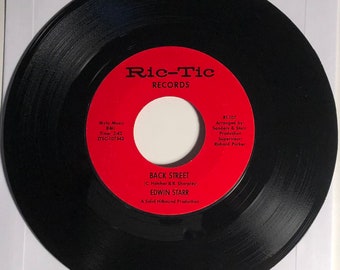 Edwin Starr / Back Street (Vocal & Inst) Northern Soul / 1965 Ric-Tic 45rpm / NM